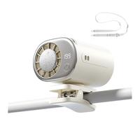 Xnuiasqe Ventilateur de Taille Portable avec Clip de Sécurité, Climatiseur et Affichage LED pour, Les Voyages et Le Camping. Mini Ventilateur Rafraîchissant. A