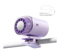 Xnuiasqe Ventilateur de Taille Portable avec Clip de Sécurité, Climatiseur et Affichage LED pour, Les Voyages et Le Camping. Mini Ventilateur Rafraîchissant. C