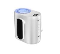 Xnuiasqe Ventilateur Portable à Clip Ceinture avec Refroidisseur Glace 4000 MAh,à Porter Autour du Cou ou à la Ceinture,Idéal pour Le Travail,Le Camping et la Randonnée en Plein Air (Blanc)