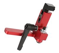 Xnukaw Butée de Rail à Onglet en Acier allié, Dispositif de Limite de | Convient aux Rails en T Standard, Base de 8 Cm pour le Travail du Bois, Construction en Acier allié Durable pour des Coupes