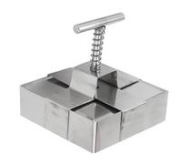 Xnukaw Coupe-argile en Acier Inoxydable avec Piston à Ressort, 2,5 Pouces | Acier Inoxydable de qualité Alimentaire, Surface Antiadhésive, pour une Coupe Précise de Gâteaux ou D'argile, Taille