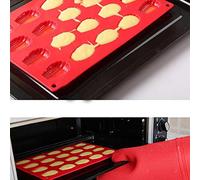 Xnukaw Moule à Madeleine en Silicone, Plaque de Cuisson Antiadhésive à 20 | Silicone de qualité Alimentaire, Plage de Température -40°C à 240°C, Passe au Lave-vaisselle, pour Four -ondes Congélateur