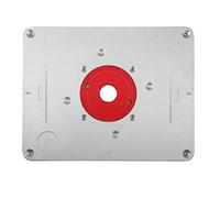 Xnukaw Plaque D'insertion de Table de Routeur, Menuiserie de Bricolage en | Compatible avec les Perceuses, Plaque de Fraisage de 9,5 Mm D'épaisseur llen de Nivellement, Bague de Centrage en