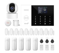 XNY Système d'alarme Maison sans Fil 4G avec Camera, Système de Sécurité Maison Wi-FI avec Contrôle APP, 25 Pièces: Détecteur de Mouvement, Télécommandes, Capteurs de Fenêtre et de Porte, Sirène