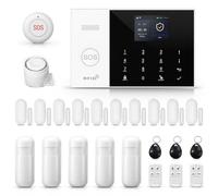 XNY Système d'alarme Maison sans Fil 4G, Système de Sécurité Maison Wi-FI avec 120DB Sirène, Contrôle APP, 24 Pièces: Détecteur de Mouvement, Télécommandes, Capteurs de Fenêtre et de Porte, Carte RFID
