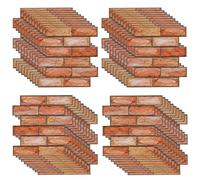 XNZMYN 40 pièce Papier Peint 3d Brique Adhesif Mural, 30 X 30 cm Pierre Autocollant Mural, Dalle PVC Adhesive Murale, Panneaux Muraux 3d, Panneau Revetement Mural Decoratif