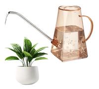 Xoeryoy Arrosoir à Long Bec, Petit arrosoir de 1, 4 L avec Corps en PP translucide et buse en Acier Inoxydable pour Plantes d'intérieur, Jardin
