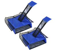 Xoeryoy Attrape-Feuilles de Piscine 2 pièces, Rampe d'évacuation sécurisée pour Animaux de Piscine, écumeur Flottant à Double Fonction-Bleu