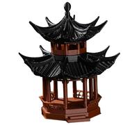 Xoeryoy Mini Zen Garden Accessories, 1, 8x1, 8x2, 1 Pouces Pagoda Miniature en Plastique, Mini Statue de pagode de Jardin Japonais pour décoration bonsaï Jardin Zen