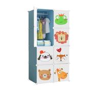 XOKOTAKI Armoire Modulaire pour Enfants, Étagère Modulaire, Armoire pour Enfants, Organisateur Modulaire, Étagère de Rangement pour la Maison, 8 Modules, 140x70 cm
