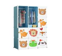 XOKOTAKI Armoire Modulaire pour Enfants, Étagère Modulaire, Armoire pour Enfants, Organisateur Modulaire, Étagère de Rangement pour la Maison, 12 Modules, 140x105 cm
