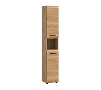 xonox.Home Armoire Haute Ice - 30 x 185 x 30 cm - Corps et façade - Imitation chêne Artistique - Armoire Haute pour Salle de Bain - Moderne et Peu encombrante