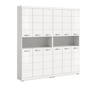 xonox.home - Armoire haute large Scout env. 180 x 191 x 31 cm blanc brillant/blanc