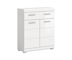 xonox.home Bad Scout X06A9703 Armoire de Salle de Bain en Blanc Imitation Blanc Brillant Env. 74 x 88 x 31 cm