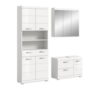 xonox.home - Combinaison de salle de bain 3 pièces Scout blanc brillant/blanc