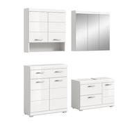 xonox.home - Combinaison de salle de bain 4 pièces Scout blanc brillant/blanc