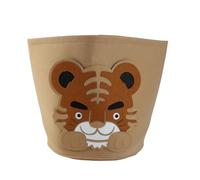 XOYIXOYI Panier à Linge en Coton Épais Animal de Dessin Animé Jouets Enfants Déchets Ménagers Vêtements Sales Seau de Rangement 30x27cm, #014, Tigerin, Décontracté