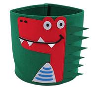 XoYixoYi Panier à linge en coton épais avec motif animal de dessin animé, jouets pour enfants, débris ménagers, vêtements sales, seau de rangement 30 x 27 cm, #015, Dinosaur Style, Décontracté