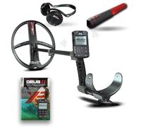 XP Metal Detectors Deus II - Pack avec disque FMF 34x28cm et pinpointer MI-6 & casque WSAII - Étanche et entièrement sans fil - avec télécommande et canne S-Telescopic (DEUS2-34FMFRCEA + MI-6 + WSAII)