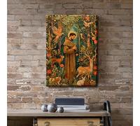 XPFSGDKR Tableau sur toile, impression spirituelle religieuse, décoration murale animaux de la forêt (40 x 50 cm/sans cadre)