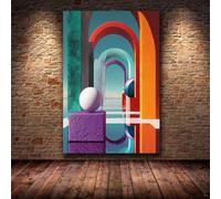 XPFSGDKR Tableau sur toile représentant une arche, impression murale architecturale, décoration intérieure esthétique (30 x 50 cm/sans cadre)