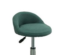 XPJYUA Solid Color Short Back Chair Seat Slipcover Hotel Bar House Armchair Polyester Covers for Home Housse de Tabouret de Bar(Green)