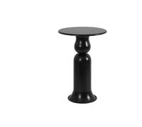 XPJYUA Table Basse Ronde Table Basse de Luxe légère Italienne | Créatif rond en métal nordique minimaliste salon meubles chambre lit côté(Black)