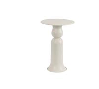XPJYUA Table Basse Ronde Table Basse de Luxe légère Italienne | Créatif rond en métal nordique minimaliste salon meubles chambre lit côté(WHITE)