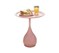 XPJYUA Table Basse Ronde Table d'appoint Ronde de Luxe Nordic Light | Table de chevet moderne d'angle en fer, meuble de décoration minimaliste for la maison