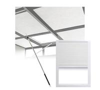 XPLKQXE Store pour Puits Lumière, Coulissants Occultation Totale Store Cellulaire, Imperméable Pare-Soleil pour Toit Et Plafond Personnalisable(100x100cm)