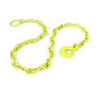 XPOtool Chaîne forestière tracteur ronde - 1,65 m x 8 mm - capacité 454 kg - avec Maillon de suspension et Crochet - Outil pour Abattage et Débardage sylviculture