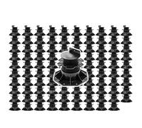 XPOtool Lot de 100x Plots de terrasse – Charge 2700 kg – Hauteur réglable 60-128 mm – en PP – Pieds de support pour Lames Dalles Lambourdes