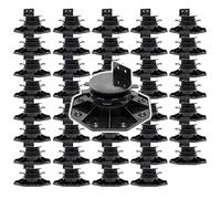 XPOtool Lot de 40x Plots de terrasse – Charge 2700 kg – Hauteur réglable 33-64 mm – en PP – Pieds de support pour Lames Dalles Lambourdes