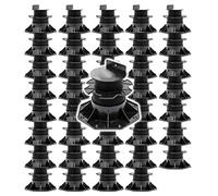 XPOtool Lot de 40x Plots de terrasse – Charge 2700 kg – Hauteur réglable 60-128 mm – en PP – Pieds de support pour Lames Dalles Lambourdes