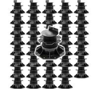 XPOtool Lot de 40x Plots de terrasse – Charge 2700 kg – Hauteur réglable 60-128 mm – en PP – Pieds de support pour Lames Dalles Lambourdes