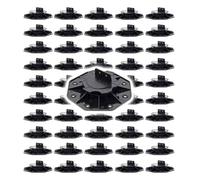 XPOtool Lot de 50x Plots de terrasse - Charge 2700 kg - Hauteur réglable 18-25 mm - en PP - Pieds de support pour Lames Dalles Lambo
