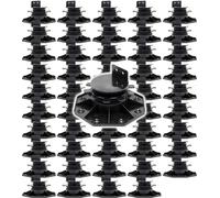 XPOtool Lot de 50x Plots de terrasse - Charge 2700 kg - Hauteur réglable 33-64 mm - en PP - Pieds de support pour Lames Dalles Lambourdes