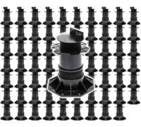 XPOtool Lot de 70x Plots de terrasse – Charge 2700 kg – Hauteur réglable 140-210 mm – en PP – Pieds de support pour Lames Dalles Lambourdes