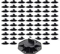 XPOtool Lot de 70x Plots de terrasse – Charge 2700 kg – Hauteur réglable 18-25 mm – en PP – Pieds de support pour Lames Dalles Lambourdes