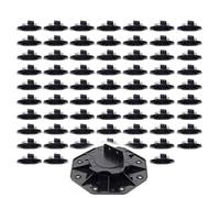 XPOtool Lot de 70x Plots de terrasse - Charge 2700 kg - Hauteur réglable 18-25 mm - en PP - Pieds de support pour Lames Dalles Lambo