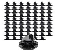 XPOtool Lot de 70x Plots de terrasse – Charge 2700 kg – Hauteur réglable 33-64 mm – en PP – Pieds de support pour Lames Dalles Lambourdes