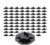 XPOtool Lot de 80x Plots de terrasse – Charge 2700 kg – Hauteur réglable 18-25 mm – en PP – Pieds de support pour Lames Dalles Lambourdes