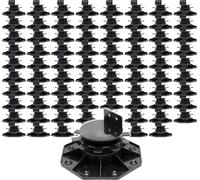 XPOtool Lot de 80x Plots de terrasse – Charge 2700 kg – Hauteur réglable 33-64 mm – en PP – Pieds de support pour Lames Dalles Lambourdes