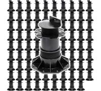 XPOtool Lot de 90x Plots de terrasse – Charge 2700 kg – Hauteur réglable 140-210 mm – en PP – Pieds de support pour Lames Dalles Lambourdes