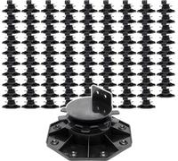 XPOtool Lot de 90x Plots de terrasse – Charge 2700 kg – Hauteur réglable 33-64 mm – en PP – Pieds de support pour Lames Dalles Lambourdes