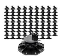 XPOtool Lot de 90x Plots de terrasse – Charge 2700 kg – Hauteur réglable 33-64 mm – en PP – Pieds de support pour Lames Dalles Lambourdes