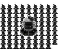 XPOtool Lot de 90x Plots de terrasse – Charge 2700 kg – Hauteur réglable 60-128 mm – en PP – Pieds de support pour Lames Dalles Lambourdes
