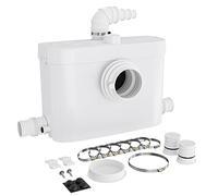 XPOtool Pompe de relevage 3/1 avec Raccord frontal - 450 W - 475 x 154 x 306 mm - 6900 l/h - Refoulement 7,5 m/75 m - Pour Eaux usées chargées WC - Station de Pompage Assainissement