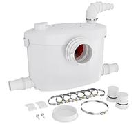 XPOtool Pompe de relevage 4/1 - 400 W - 408 x 162 x 286 mm - 8100 l/h - Refoulement 8,5 m/85 m - Pour Eaux usées chargées WC - Station de Pompage Assainissement