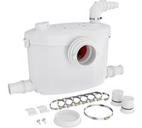 XPOtool Pompe de relevage 4/1 – 400 W – 408 x 162 x 286 mm – 8100 l/h – Refoulement 8,5 m/85 m – Pour Eaux usées chargées WC – Station de Pompage Assainissement